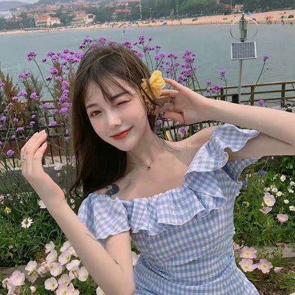 One-neck Sexy Strapless Fishtail Skirt