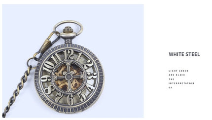 Automatic Semi-automatic Mechanical Pocket Watch Roman Digital Dial Pocket Watch