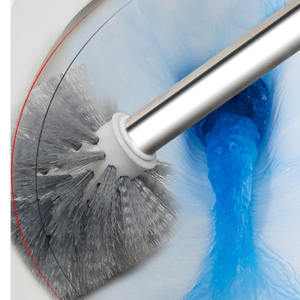 Soft Bristle Toilet Brush Holder Included Sturdy Easy Clean Home Bathroom Silicone Toilet Cleaning Brushes With Stand Waterproof