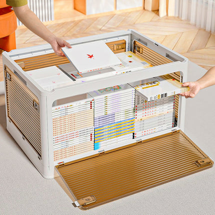 Multi-layer Large Capacity Plastic Storage Cabinet Foldableon Casters Drawer