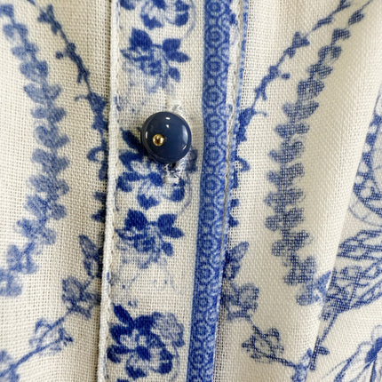 Australian Niche Printing Lapel Rolled Sleeves Shirt Wide Leg Trousers Suit