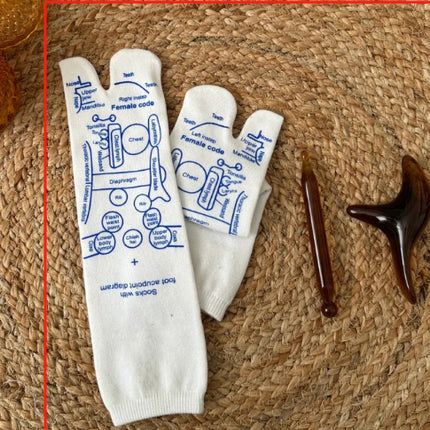 Hole Socks Cotton Sweat-absorbent Mid-calf Length Same Style