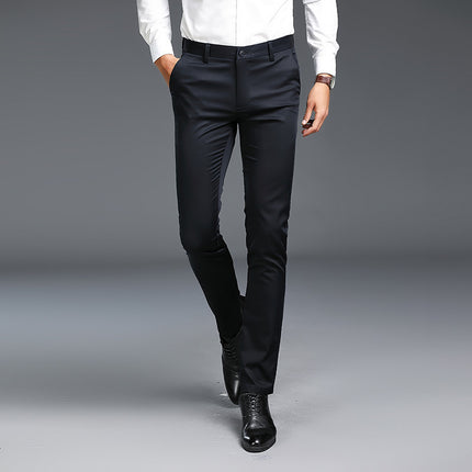 Men's Casual Pants Business Non-ironing Slim Fit