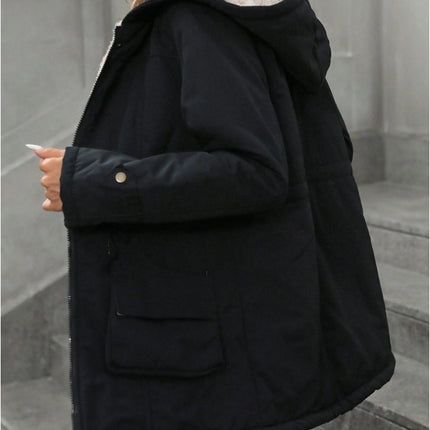 Aveloria Fashion Loose Casual Versatile Hooded Zip-Up