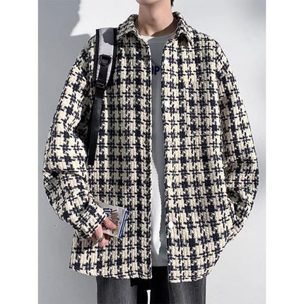 Lapel Men's Loose Casual Plus Size Jacket Coat