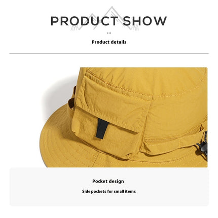 Outdoor Mountaineering Camping Can Store Bucket Hat Quick-drying Sun Protection Hat