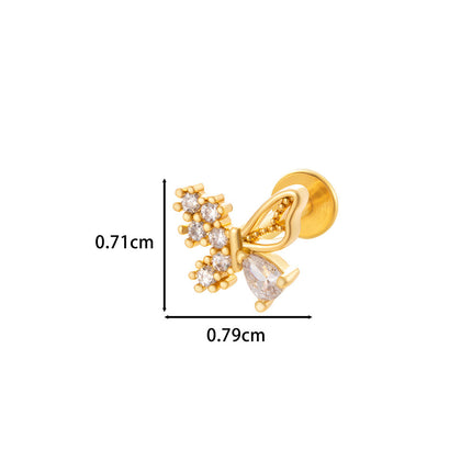 Stainless Steel Internal Thread Flat Bottom Rod Labret