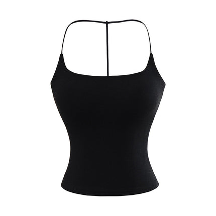 Solid Color Pure Desire Style Slim-fit Detachable Chest Pad Sling