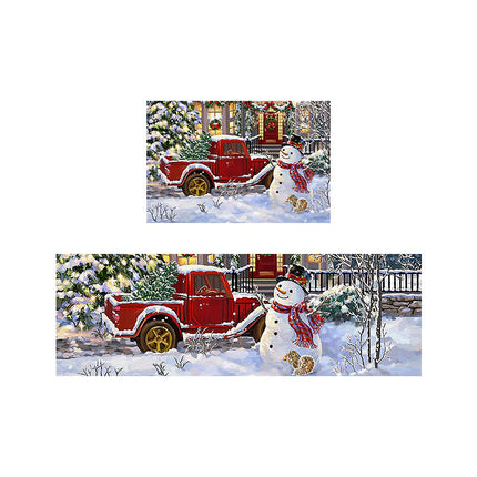 Festive Christmas Decorative Door Mat Doorway Foot Mat