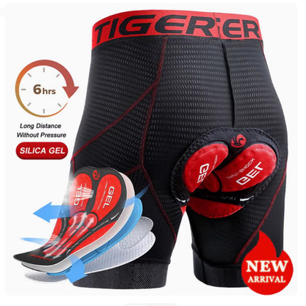 Men's Cycling Black Shorts Breathable