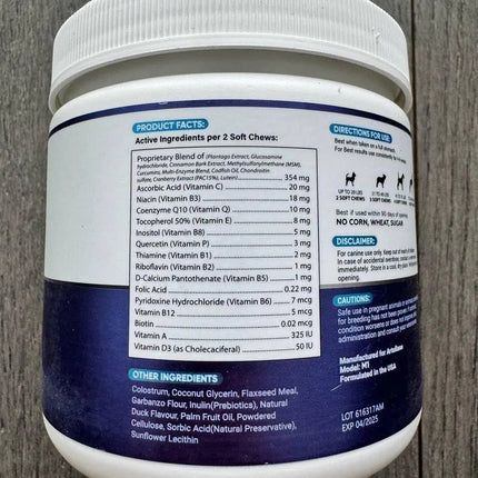 Dog Multivitamin Chewable With Glucosamine 20 In 1 Dog Vitamins And Supplements Senior & Puppy Multivitamin For Dogs Pet Joint Support Health Immunity Mobility Gut Skin 120 Chews