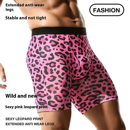 Wild Leopard Pattern Men's Personalized Printed Underwear