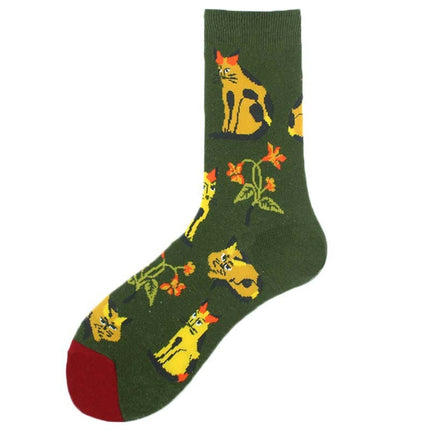 Trendy Men's Cotton Mid-calf Length Socks