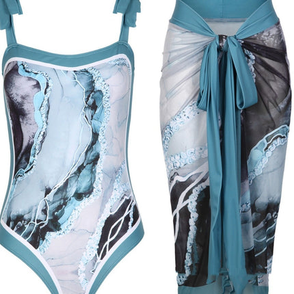 New One-piece Swimsuit Women's Two-piece Suit