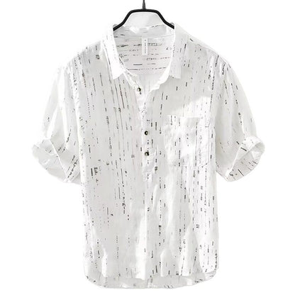 Summer Menswear Pu Shuai Short-sleeved T-shirt Lapel Polo Shirt