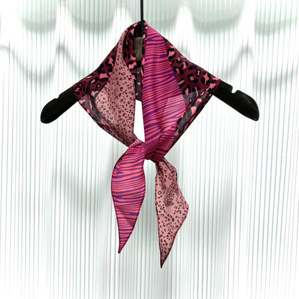 Diamond Neckerchief Crepe De Chine Scarf