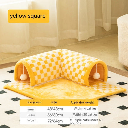 Duokete Cathouse Doghouse Autumn And Winter Warm Tunnel