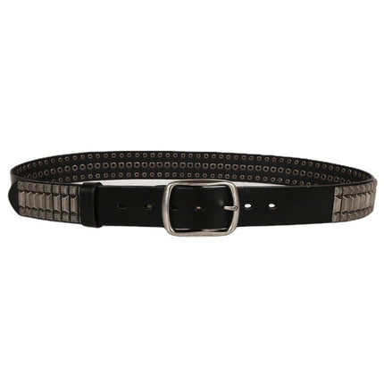 First Layer Cowhide Niche Pagoda Decorative Rivets Street Punk Belt