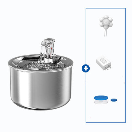 All Stainless Steel Cat Automatic Over-circulating Water Dispenser