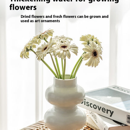 Nordic White Cream Style Ceramic Vase Decoration