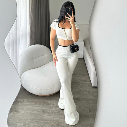 Comfortable Low Waist Elastic Navel Slightly Pull Slimming Suit