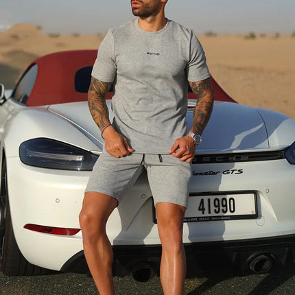 Men's Fashion Casual T-shirt Shorts Sports Suit