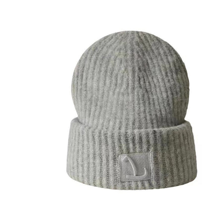 Autumn And Winter Warm-keeping And Cold-proof Ear Protection Beanie Hat Makes Face Look Smaller Knitted Hat