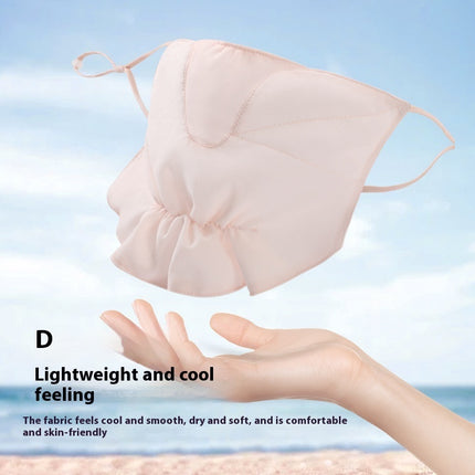 Women's Outdoor Driving Cycling UV-proof Chiffon Sunscreen Mask