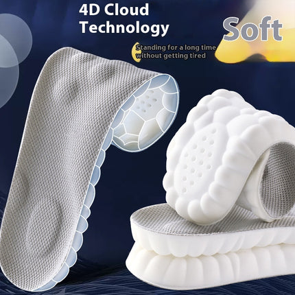 Insole No Tired Foot Arch Massage Sweat Absorbing And Deodorant Antibacterial