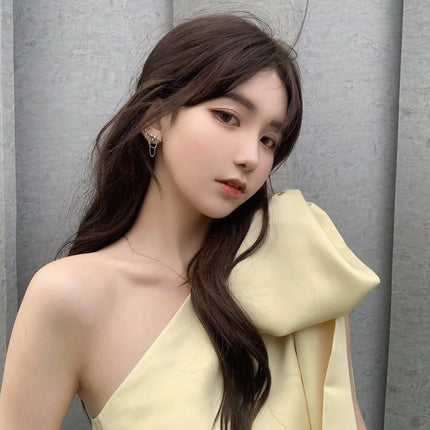 Be Careful Machine Temperament Bow One Shoulder