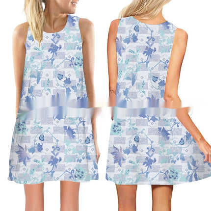 Women's New 3D Printed Sleeveless Dress