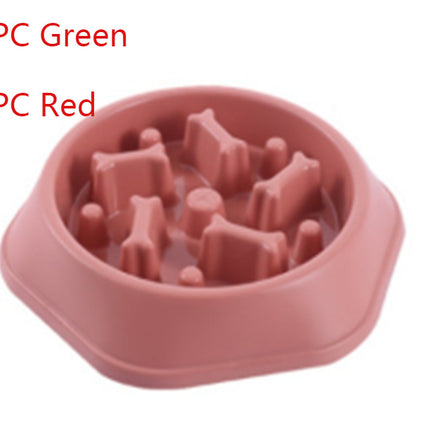 Home Style Bone Choke Prevention Slow Food Bowl Dog Bowl