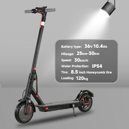 ES-PRO 8.5 Inch Electric Scooter With App Function, With Mobile Phone Holder And Anti-Theft Protection, Foldable E Scooter, 25-30 Km Range Li-ion Battery, Maximum Load 120 Kg