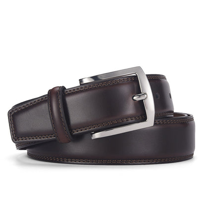Men's Leather Belt Leather Pin Buckle Casual Belt
