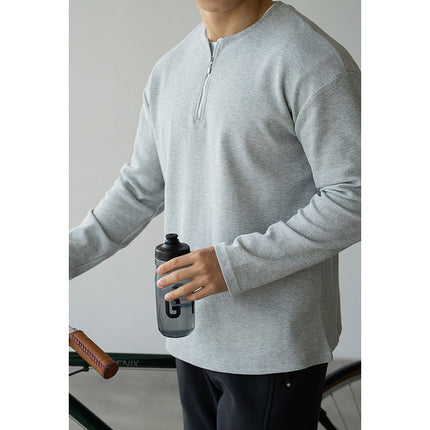 Spring Lapel T-shirt Solid Color Commute Loose Bottoming Shirt