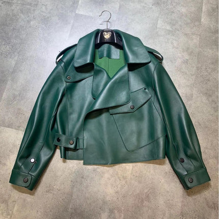 New Genuine Leather Clothes Women's Jacket Sheepskin Loose-fitting Short Coat