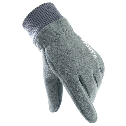 Men's Winter Polar Fleece Plus Fleece Warm Gloves