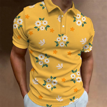 Men's Casual 3d Pattern Printed Short Sleeve