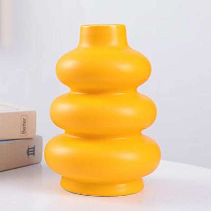 Simple Ceramic Vase Ornaments Dried Flowers Living Room Home