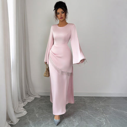 Simple Style Advanced Long Sleeve Dress Women's Clothing