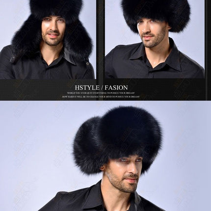 Locomotive Ushanka Men's Winter Thickened Outdoor Cold-proof Earmuffs Hat