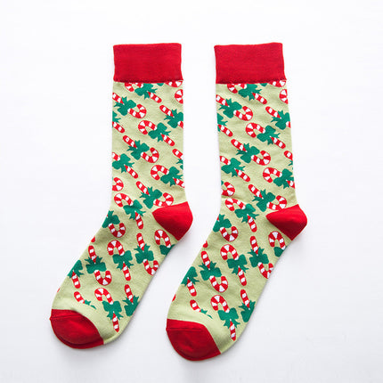 Santa Claus Snowman Elk Socks Festive