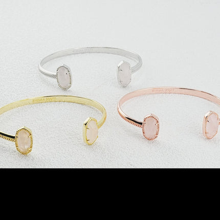 Creative Design Oval C Word Open-ended Bracelet