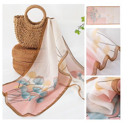 Silk Scarf Women's Mulberry Silk Printed Shawl