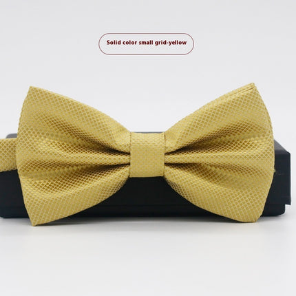 Men's Solid Color Formal Wear Wedding Business Casual Groom Groomsman Bow Tie