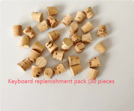 Parrot Toys Training Decompression Hanging Solid Wood Keyboard Toy