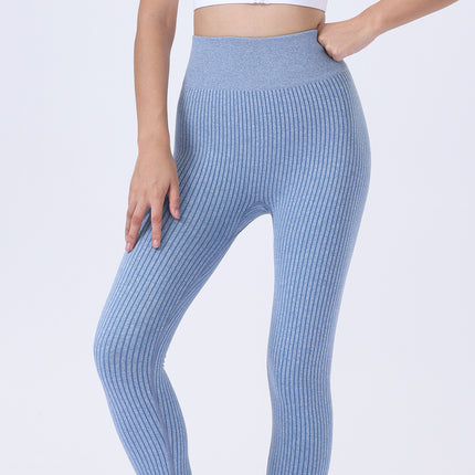 Leggings For Women Ribbed Seamless Leggings High Waisted Tummy Control Yoga Pants Women Workout Pants