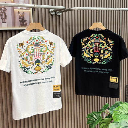 High Street Heavy Short Sleeve Letter T-shirt Men