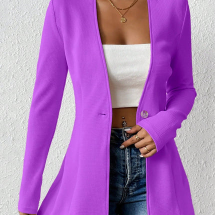 Korean Fashion Temperament V-neck Long Sleeve Small Suit Jacket