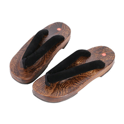 Handmade Japanese Men's Wooden Clogs And Slippers